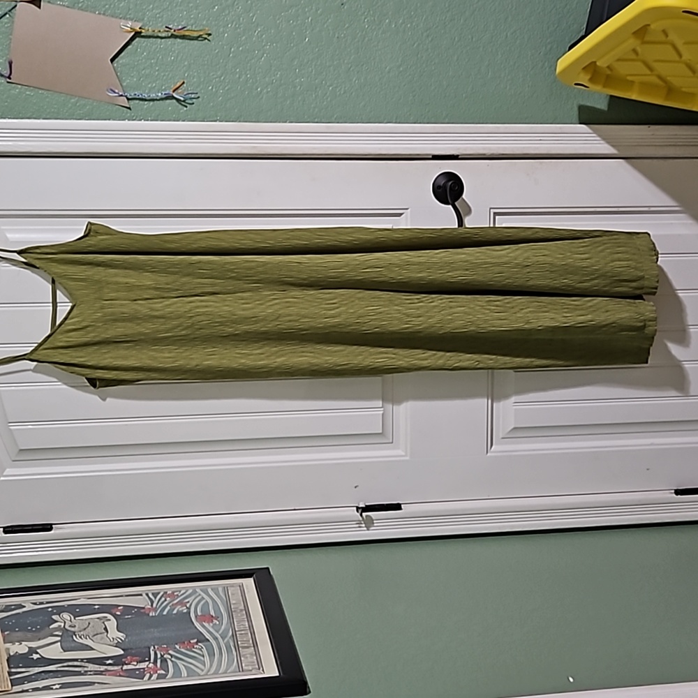 NWT Green Plisse Wide Leg Jumpsuit